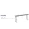 Flash Furniture 18 W, 70.8 L, 29 H, Metal, Plastic, Plastic: Polyethylene Top, Gray RB-1872-GY-GG - alternate 10